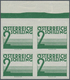 Österreich - Portomarken: 1925/1932, Ziffern 5 Gr., 24 Gr., 1 Sch. Und 2 Sch. Je In Ungezähnten Ober - Impuestos