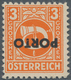Österreich - Portomarken: 1946, Posthorn, 3 Gr. Orange Und 10 Gr. Grau Je Mit Kopfstehendem Aufdruck - Postage Due