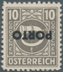 Österreich - Portomarken: 1946, Posthorn, 3 Gr. Orange Und 10 Gr. Grau Je Mit Kopfstehendem Aufdruck - Portomarken