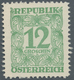 Österreich - Portomarken: 1949/1957, Ziffern, Vier Essays Einer Nicht Realisierten Zeichnung Mit Wer - Impuestos