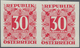 Delcampe - Österreich - Portomarken: 1949/1953, Ziffern 10 Gr. Bis 5 Sch., Elf Werte UNGEZÄHNT In Waagerechten - Portomarken