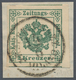 Österreich - Zeitungsstempelmarken: 1853, 2 Kreuzer Mittelgrün, Type I A, Allseits Voll- Bis überran - Periódicos