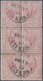 Österreich - Zeitungsstempelmarken: 1890, 25 Kr. Rosarot Ohne Wz., 6er-Block (Zähnung Teils Angetren - Zeitungsmarken