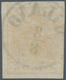 Österreich - Lombardei Und Venetien: 1850, 5 Cent. Ockergelb Mit 4-teiligem Doppelseitigem Druck A, - Lombardo-Vénétie