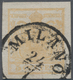 Österreich - Lombardei Und Venetien: 1850, 5 C. Gelb, Farbfrisches Und Allseits Vollrandiges Exempla - Lombardo-Vénétie