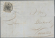 Österreich - Lombardei Und Venetien: 1855, 10 C Schwarz Entwertet Mit K1 Brescia Auf Faltbrief Nach - Lombardo-Venetien