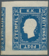 Österreich - Lombardei Und Venetien - Zeitungsmarken: 1858, (1.05 Kr) ZEITUNGSMARKE, Blau Ungebrauch - Lombardo-Vénétie