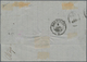 Österreichische Post In Der Levante: 1872, 3 So Grün Und 2 X 10 So Blau, Grober Druck, Entwertet Mit - Levant Autrichien