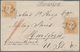 Österreichische Post In Der Levante: 1875, Österreich 15 Kr. Gelbbraun, Grober Druck, Zwei Werte Auf - Levant Autrichien