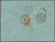 Österreichische Post In Der Levante: 1890, 1 Pia. Auf 10 Kr. Ultramarin Als EF Auf Brief Von Jerusal - Levante-Marken