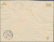 Österreichische Post In Der Levante: 1896, 10 Pia. Auf 1 G. Violettgrau Als Einzelfrankatur Auf Phil - Levante-Marken