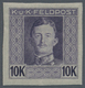 Delcampe - Österreichisch-Ungarische Feldpost - Allgemeine Ausgabe: 1915, 1 H - 10 K Kaiser Karl UNGEZÄHNT, Kom - Otros & Sin Clasificación