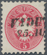 Österreich - Verwendung In Liechtenstein: 1863, 5 Kr. Rosa Doppeladler Gez. 9 1/2 Mit L2 VADUTZ, Kab - Other & Unclassified