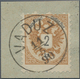 Österreich - Verwendung In Liechtenstein: 1883, 2 Kr. Braun Doppeladler, Auf Kab.briefstück, Mi. 600 - Andere & Zonder Classificatie