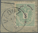 Österreich - Verwendung In Liechtenstein: 1883, 3 Kr. Doppeladler Grün, Pra.briefstück, Lt. FA Rupp - Other & Unclassified