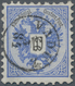 Österreich - Verwendung In Liechtenstein: 1883, 10 Kr. Blau Doppeladler, Gez. 9 1/2, Kab.stück, Tief - Other & Unclassified