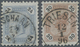 Österreich - Verwendung In Liechtenstein: 1891, 24 U. 30 Kr. Kaiserkopf Im Achteck, 2 Kab.stücke, Lt - Other & Unclassified