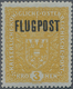 Österreich - Flugpost: FLUGPOST 3 Kr. Olivgelb Auf Hellgrauem Papier Ohne Zusätzlichem Wertaufdruck, - Other & Unclassified