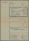 Delcampe - Österreich - Ganzsachen: 1950/51, Trachten Korrespondenzkarte 30 Gr. Violett, Postauftragskarte 60 G - Sonstige & Ohne Zuordnung