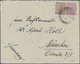 Afghanistan: 1928, 9.2. Letter To Munich With Double Franking Afghanistan And 1 Anna KE VII Two Stam - Afghanistan