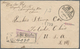 China: 1913, Junk 1 C. (2), 3 C. (6) Tied 8 Strikes Of Boxed Bilingual "CHANGSHU KU 8.6.24" To Rever - Other & Unclassified