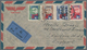 China: 1945, Victory, Cpl. Set Complete "SHANGHAI 2.8.46" To Air Mail Cover To London/England. - Autres & Non Classés