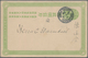 China - Ganzsachen: 1907, Double Card Oval 1 C.+1 C. Light Green Canc. "SHANGHAI LOCAL POST J APR 13 - Ansichtskarten