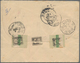Französisch-Indochina: 1901, Sage 50 C. Tied "HAI-PHONG TONQUIN 31 JANV 01" To Small Size Registered - Cartas & Documentos