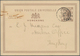 Hongkong - Ganzsachen: 1893/1899 Postal Stationery Cards 3c. Brown, Used From Hongkong To Munich, Ge - Ganzsachen