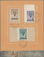 Indien: 1948, FDC, GANDHI Short Set Mounted On Leaves In A Special PRESENTATION FOLDER With First Da - 1854 Compagnie Des Indes