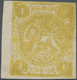 Iran: 1875, 1kr. Yellow, Type C, Not Issued, Fresh Colour, Touched To Wide Margins, Slight Creasing, - Iran