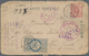 Korea: 1900/03, Plum Blossom 4 Ch. (slight Rubbing) And Falcon 10 Ch. Tied "SOEUL 28 NOV 04" To Regi - Korea (...-1945)