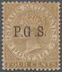 Malaiische Staaten - Perak-Dienstmarken: Official 1889 2c Brown With VARIETY WATERMARK INVERTED, Add - Perak