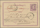 Niederländisch-Indien: 1881 SIDJOENDJOENG: Postal Stationery Card 5c. Light Violet Used From Sidjoen - India Holandeses