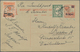 Niederländisch-Indien: 1929/1932, 5 C On 12 1/2 C Orange Wilhelmina Psc Uprated With 40 C On 80 C Or - Nederlands-Indië