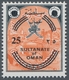 Oman: 1972, "provisional Edition", Mint Never Hinged, Very Fresh And Fine, Mi. 600,--. ÷ 1972, "Aufd - Oman