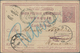 Palästina: 1900, Turkey 20 Para Postal Stationery Card Tied By "SAFED" Cds., To VASLUI With Arrival - Palästina