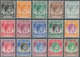 Singapur: 1948, KGVI Definitives Perf. 14 Complete Set Of 15, Mint Hinged, SG. £ 180 - Singapour (...-1959)