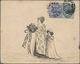 Neusüdwales: 1899, Beautiful Illustrated Envelope Franked With 1/2 And 2 D Sent From SYDNEY With Dup - Covers & Documents