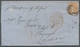 Victoria: 1855, Queen Victoria 6 Pence Orange Imperforated, In Fresh Color, Cut On The Left On Overs - Covers & Documents