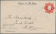 Australien - Ganzsachen: 1922/1924, Two Postal Stationery Envelopes Used, With 1922 2d. Red On White - Enteros Postales