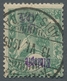 Äthiopien: 1905, "05 (C.) On ¼ G. With Inverted Overprint, Missing Colour Violet", Used With Full Ca - Etiopia