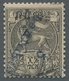 Äthiopien: 1905, "5 C. On 16 G. Harar Provisional With Black Protective Overprint And Inverted Overp - Ethiopia
