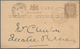 Mauritius: 1910/1919. Calling Card Size Small Postal Stationery Envelope 2c Brown Addressed To Moka - Mauricio (...-1967)