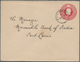 Mauritius: 1919. King George V 6c Carmine Envelope Cancelled Rose Belle C SP 5 19 Addressed To Merca - Mauricio (...-1967)