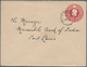Mauritius: 1919. King George V 6c Carmine Envelope Cancelled Rose Belle C SP 5 19 Addressed To Merca - Maurice (...-1967)