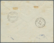 Reunion: 1937, "ROLAND GARROS" Flight, 50c. Red Vertical Pair Showing Variety "LOWER STAMP WITHOUT O - Other & Unclassified