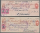 Südwestafrika: 1952-1954, Lot Of 13 Documents, Mainly Cheques Franked With Fiscal And Or Postage Sta - África Del Sudoeste (1923-1990)