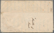 Bolivien: 1839, Folded Letter With Red Single Line "CHUQUISACA" Sent To Cochabamba, Taxed With Manus - Bolivien