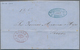 Bolivien: 1854, Folded Letter From COBITA To SUCRE Written On 28 May 1854. With Oval Forwarding Agen - Bolivia